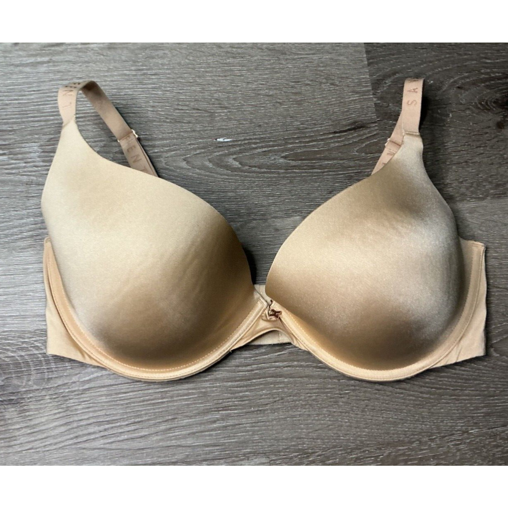 Savage X Fenty‎ 36DDD Bra Underwire Molded Cups Solid Beige Tan Adjustable